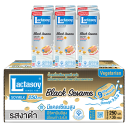 Lactasoy Poy Milk UHT Black Sesame 300ml 1x6x6 / (Box)