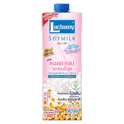 Lactasoy Poy Milk UHT Collagen Fiber 1000ml / (Unit)