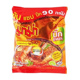 Mama Instant Noodles Shrimp Creamy Tom Yum Flavour Big Pack 95g 1x24 / (Pack)