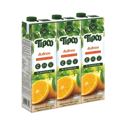 Tipco Si Thong Orange Juice 1000ml 1x3 / (Pack)