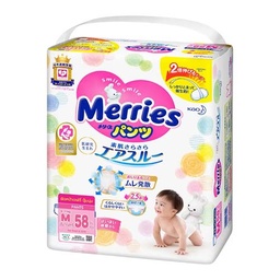 Pamper Merries Size M 6-11 Kg 58 pcs / (件)