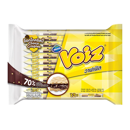 Voiz Waffle Choco Crispy 25g 1X12 / (Pack)