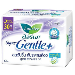 Laurier Gentle 6P Nigth ຊຸບເປີ ເຈນເທີ ພັດສ ກາງຄືນ 30cm / (หน่วย)