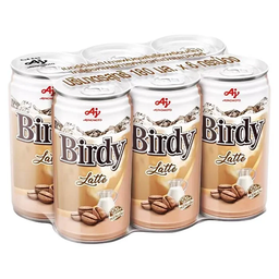 Birdy Coffee Latte Less Sugar 180ml 1x6 / (Pack)