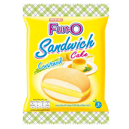 ຂະໜົມຟັນໂອ 3B ສີເຫຼືອງ (Sandwich Cake Custard ) 13g / (หน่วย)