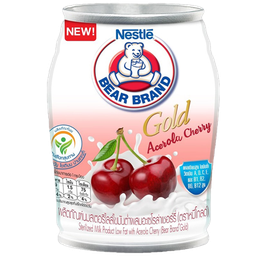 Bear Brand Gold Low Fat Sterilized Milk with Acerola Cherry 140ml / (Unit)